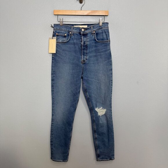 GRLFRND super high rise stretch slim piper jeans size 28 - Picture 2 of 9